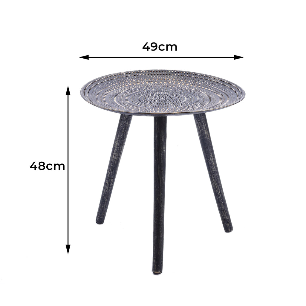 Levede Side Table Coffee Bedside End Bronze-1954802978468794370