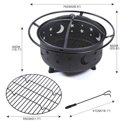 Fire Pit BBQ Grill Pits Outdoor Fireplace-1954802506005614594