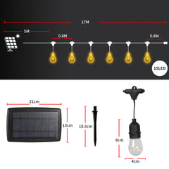 Emitto Solar LED Festoon String Lights-1954802833337487362