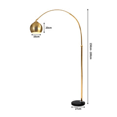 EMITTO Modern LED Floor Lamp Stand Reading Gold-1954802826320416770