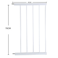 Levede Baby Safety Gate Adjustable Pet White 45cm Extension-1954802908788822018