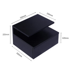 Levede 2x Bedside Tables Side Table Black-1954802716459012098