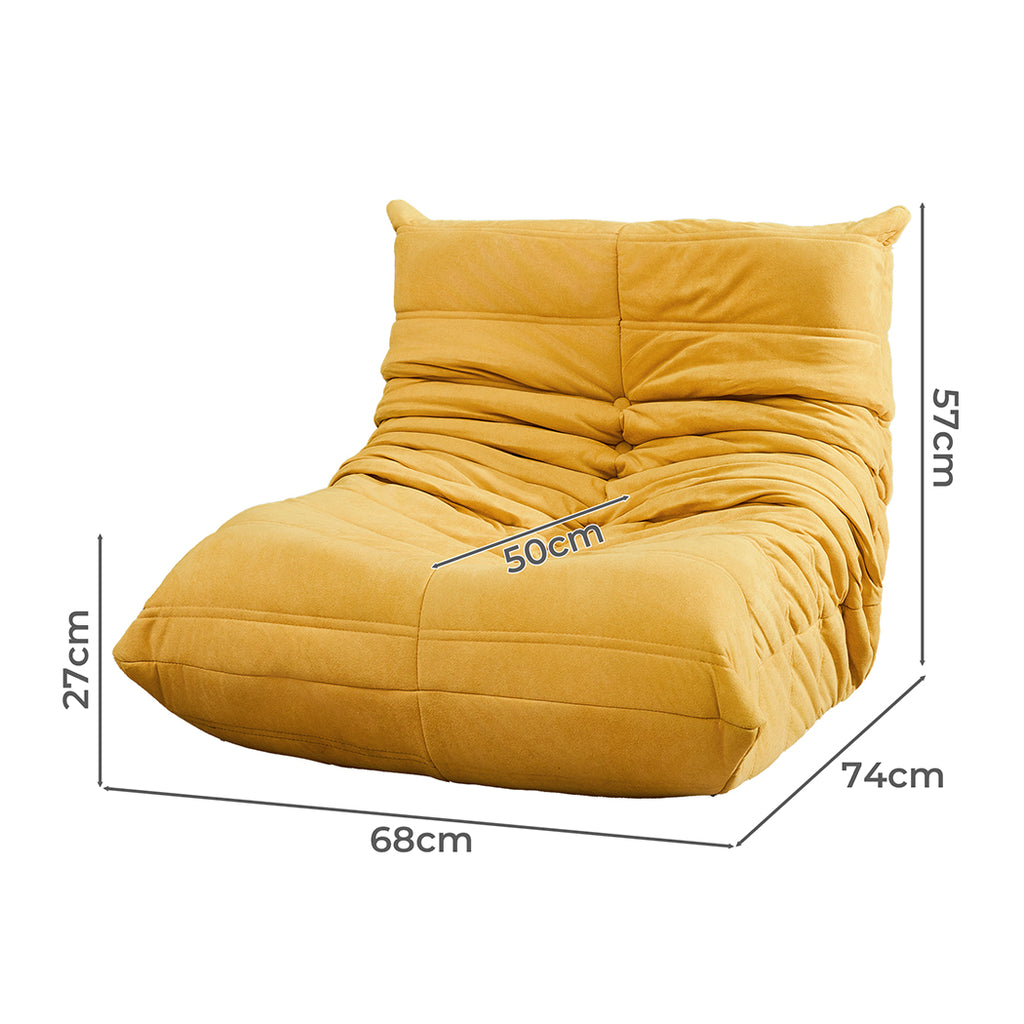Levede Kids Floor Chair Foam Sofa Replica Single Lazy Recliner Children Couch-1954802347230236674