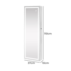 Levede Mirror Jewellery Cabinet Touch-1954802757403807746