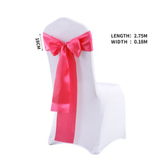 20x Satin Table Runners Chair Sashes Mauve-1954802693855907842