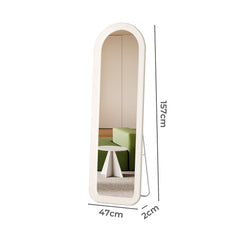 Flannel Arch Framed Full Length Mirror-1954802411201761282