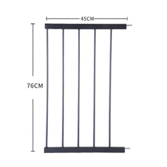 Levede Baby Safety Gate Adjustable Pet Black 45cm Extension-1954802908604272642