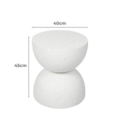 Levede Side Table Terrazzo Coffee Tables Beige-1954802989000691714