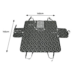 PaWz Pet Back Car Seat Cover Hammock Black-1954802536636616706