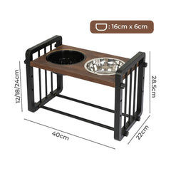 PaWz Adjustable Height Pet Feeder Elevated Medium-1954802568349749250