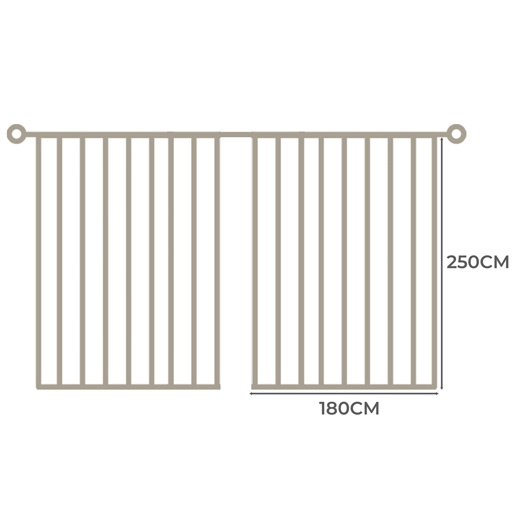 Marlow 2XBlockout Curtains Chenille 180x250 Coffee CD1016-180x250-DG-1954802976510054402