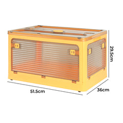 Storage Organiser Large Box Stackable M Orange Medium-1954802600348094466