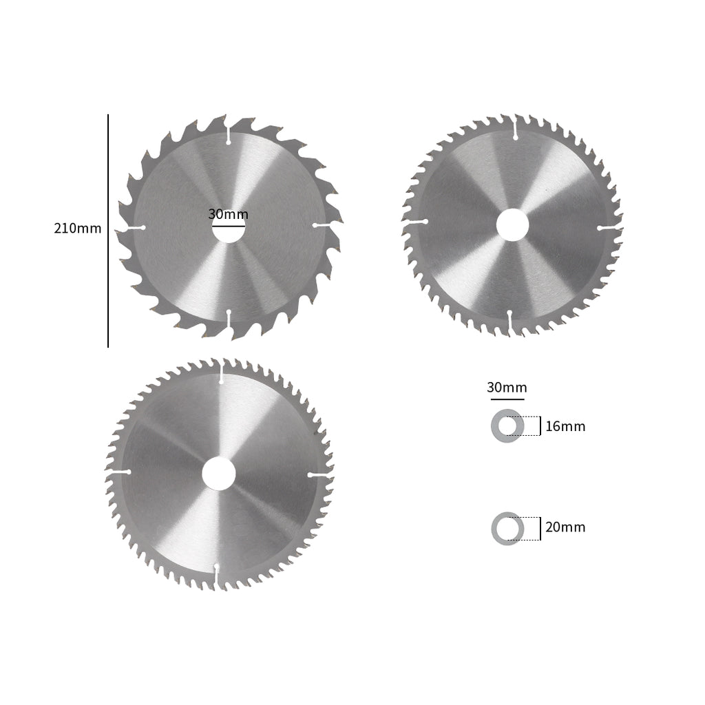 Traderight 3Pcs Circular Saw Blades-1954802749422047234
