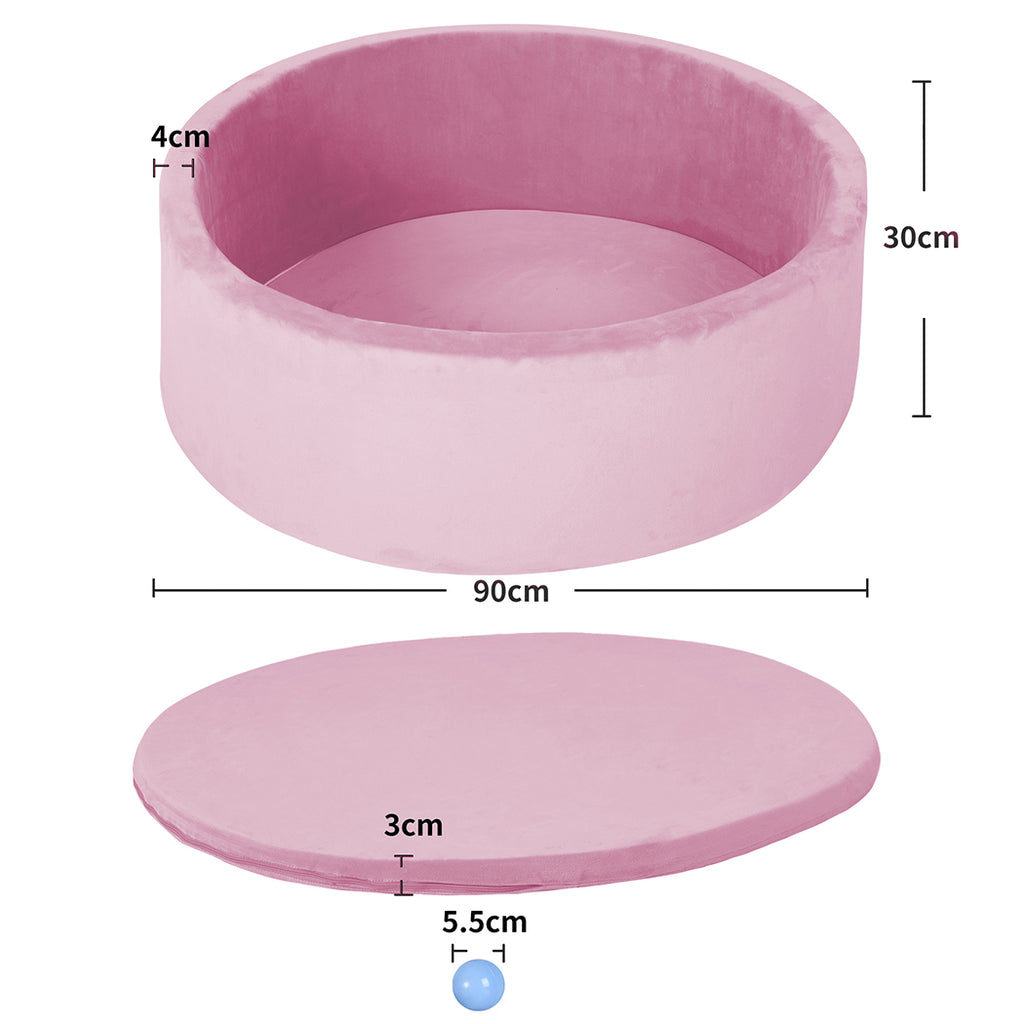 BoPeep Kids Balls Pit Baby Ocean Play Pink-1954802777679073282