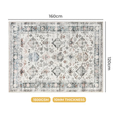 Marlow  Floor Rug Vintage Short Pile Washable Carpet Soft Plush Non Slip 160x120-1954802389043253250