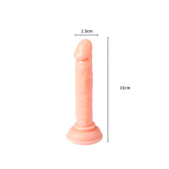 Crystal Dildo Dong Realistic Penis Cock Flesh 15cm-1954802620275232770