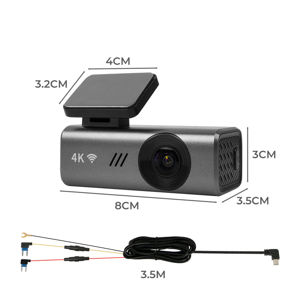 Dash Camera 4K Wifi Car Recorder Voice-1954802966301118466