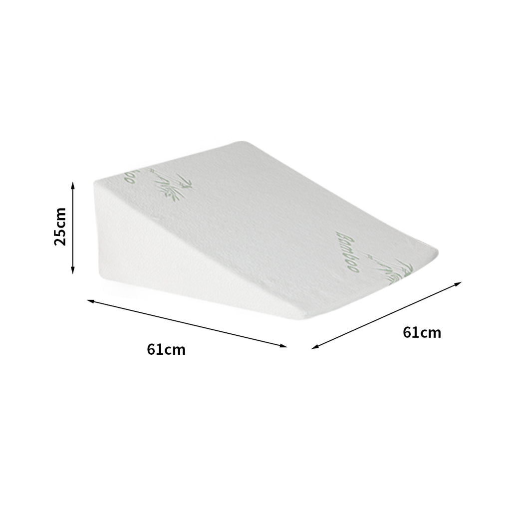 DreamZ Bedding Wedge Pillow Memory Foam White 25-1954802700071866370