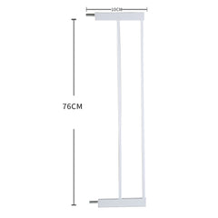 Levede Baby Safety Gate Adjustable Pet White 10cm Extension-1954802907606028290