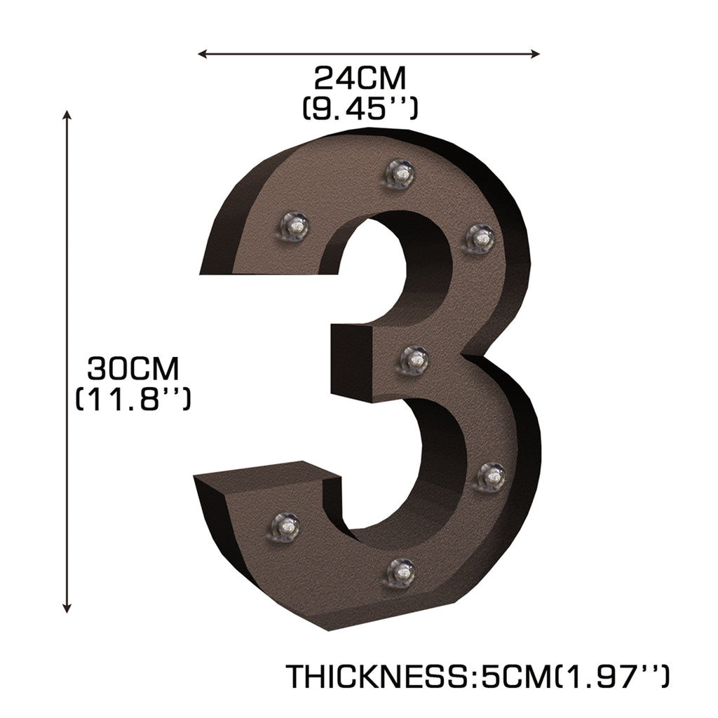 LED Metal Number Lights Free Standing-1954803090217635842