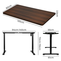 Levede Motorised Standing Desk Height 120cm Walnut 800x 1.5MM-1954803017828143106