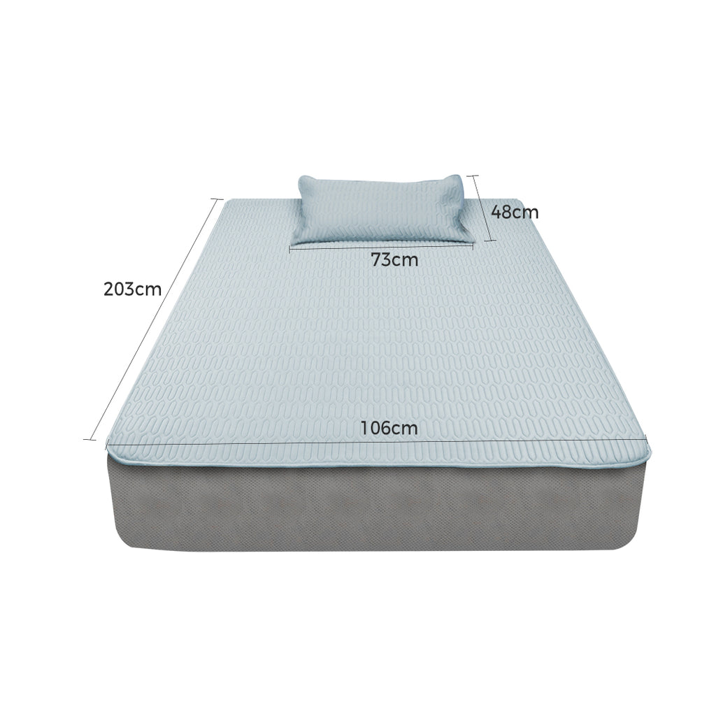 DreamZ Latex Cooling Bed Sheet Set Fitted 2PCS KS King Single-1954802917919821826
