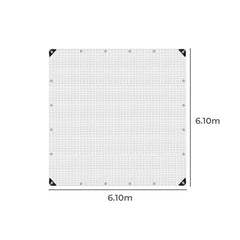 Manan Tarp Tarpaulin 200GSM Camping 6.1mx6.1m-1954802675287724034
