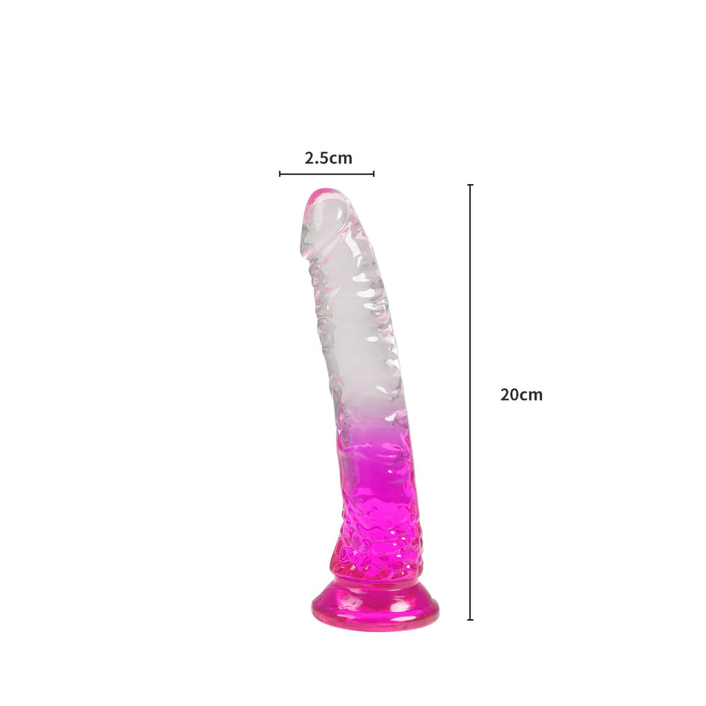 Urway Dildo Dong Realistic Penis Cock Purple 20cm-1954802620652720130