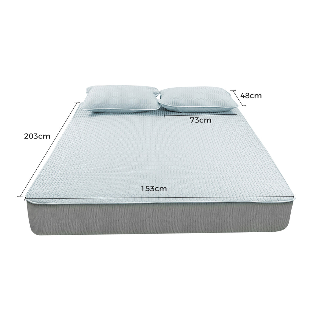DreamZ Latex Cooling Bed Sheet Set Fitted 3PCS Queen-1954802918150508546