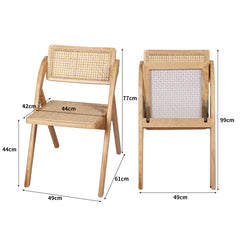 Levede 2X Dining Chairs Foldable Accent Clear-1954802988388323330
