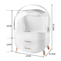 Makeup Organizer Case Drawer Portable White-1954803003059998722