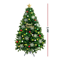 SANTACO Christmas Tree 2.4M 8Ft Xmas 2.4 Meter-1954802333443559426