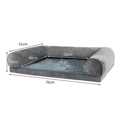 PaWz Pet Bed Sofa Dog Beds Bedding Soft M Grey Medium-1954802515501518850