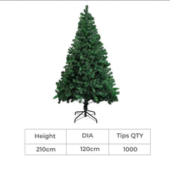 SANTACO 2.1M Christmas Tree with Stand-1954802399088611330