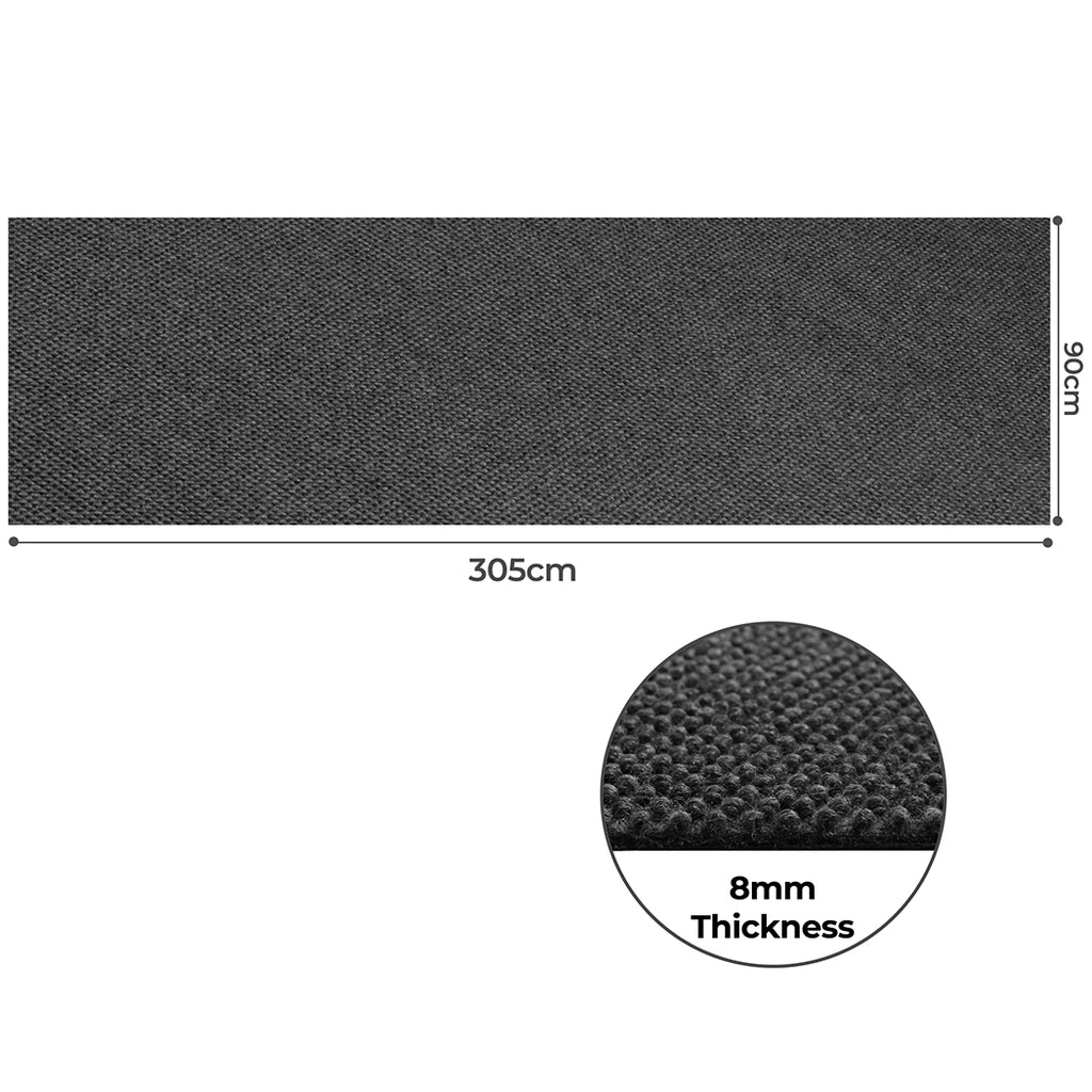 Marlow Extra Large Floor Rug Outdoor 90cm x 305cm Grey-1954802462565208066