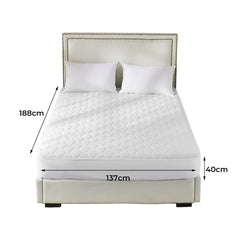 Dreamz Mattress Protector Topper Bamboo Double-1954802845337391106