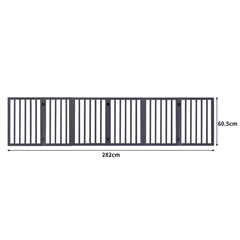 PaWz Wooden Pet Gate Dog Fence Safety Grey 100 Pack-1954802529569214466
