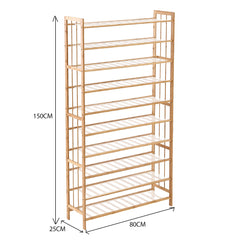 Levede Bamboo Shoe Rack Storage Wooden-1954802689896484866