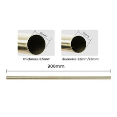 Marlow Curtain Rod Steel Quiet Rail Pole Set-1954802388175032322