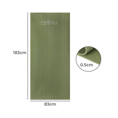 Centra Yoga Mat Non Slip 5mm Exercise Green-1954802335993696258