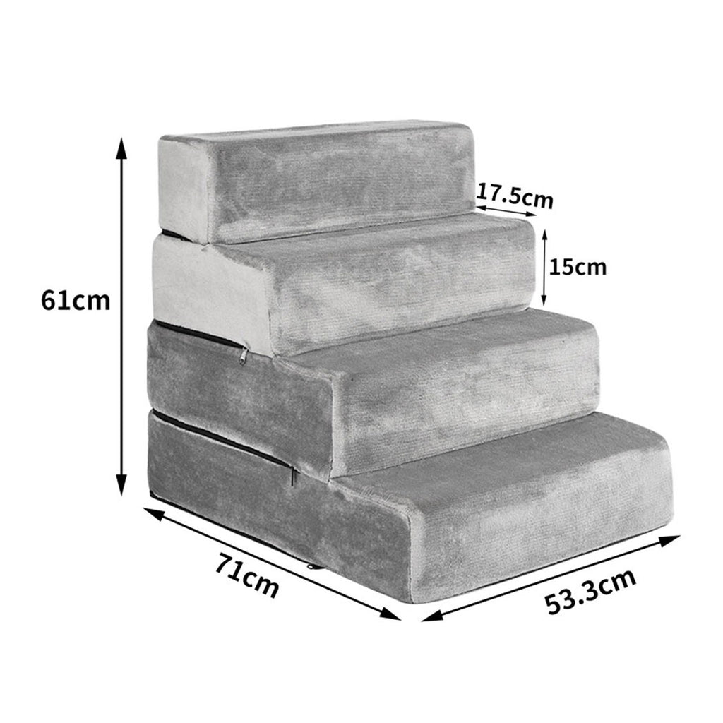 PaWz Pet Stair 4 Step Ramp Portable XX-Large-1954802513991569410
