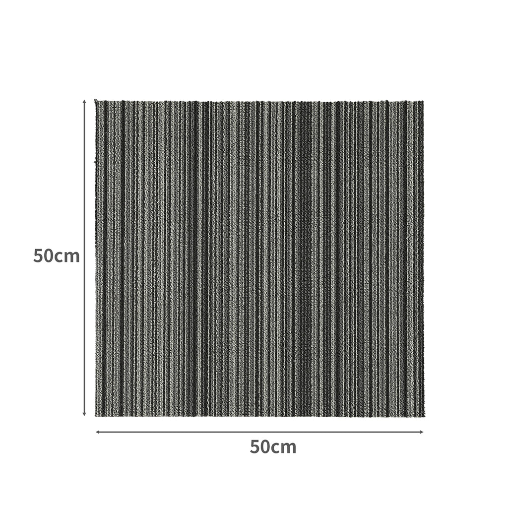 Marlow 20x Carpet Tiles 5m2 Box Heavy Black-1954802710482128898