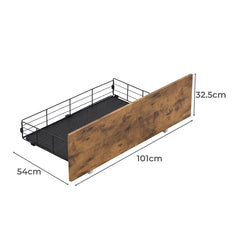 Levede 4 Queen Bed Frame Storage Drawers-1954802932738297858