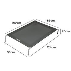 PaWz Elevated Trampoline Pet Bed Dog XL Grey X-Large-1954802574339215362