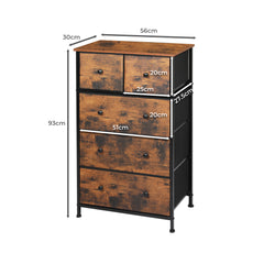 Levede Storage Cabinet Tower Chest 300 Pcs-1954802992456798210