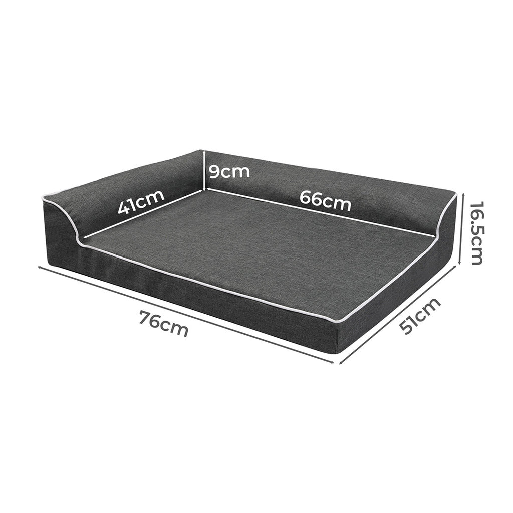 Pawz Orthopedic Dog Bed M Grey-1954802426926206978