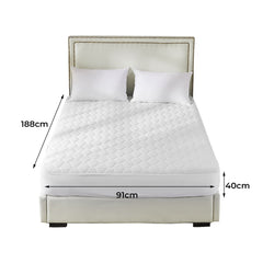Dreamz Mattress Protector Topper Bamboo Single-1954802846096560130