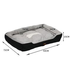PaWz Pet Bed Dog Beds Bedding Mattress XL Black X-Large-1954802495129784322