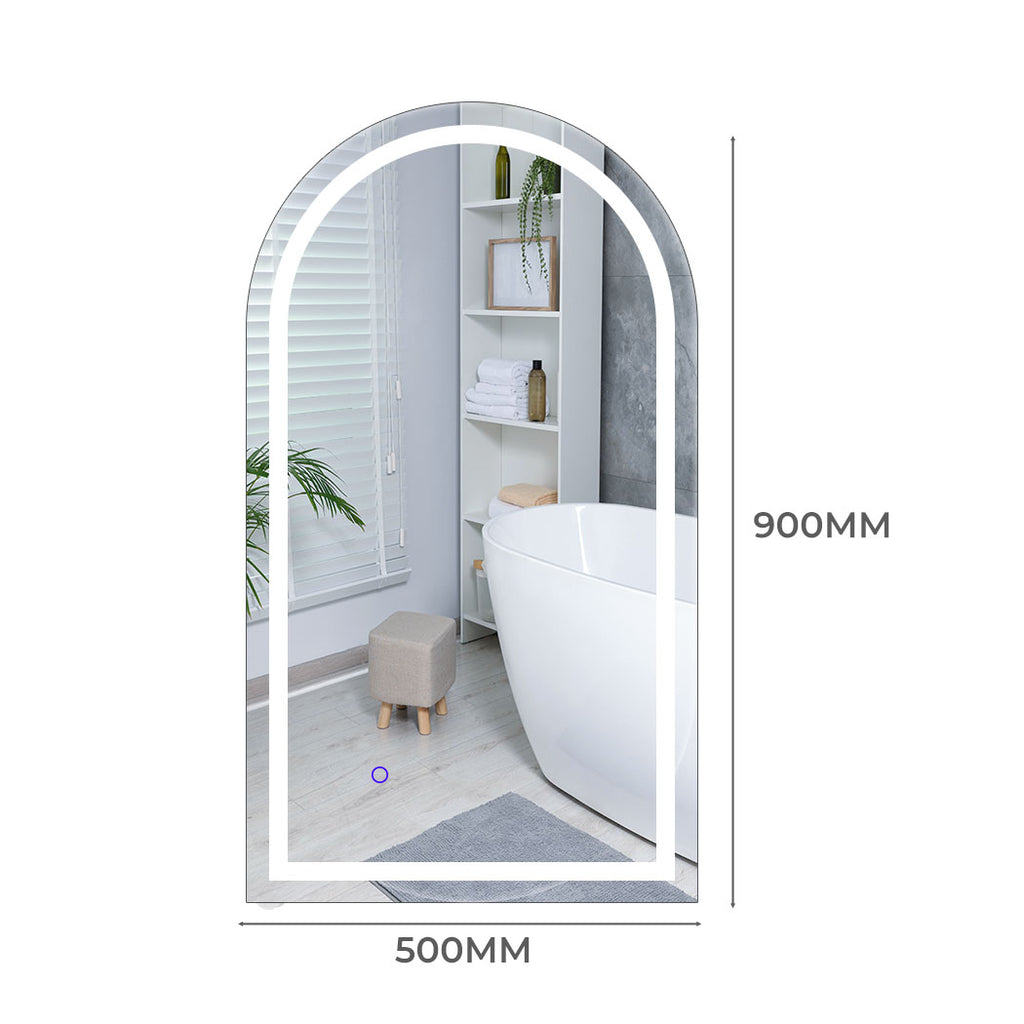 EMITTO LED Wall Mirror Arch Anti-fog 50*90cm 50x90-1954803007963140098
