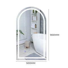 EMITTO LED Wall Mirror Arch Anti-fog 50*90cm 50x90-1954803007963140098